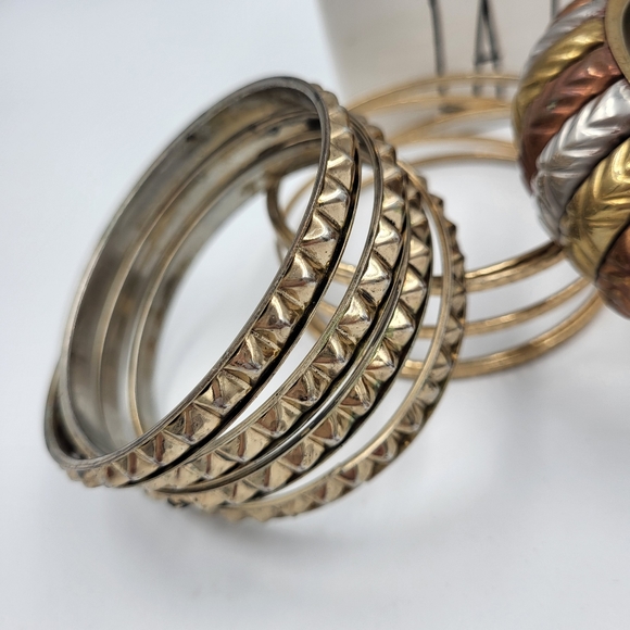 Gold Bracelet Bundle - 3 Unique Pieces - Bronze & Bling - Picture 4 of 6